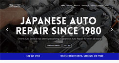 Desktop Screenshot of orientautoservice.com